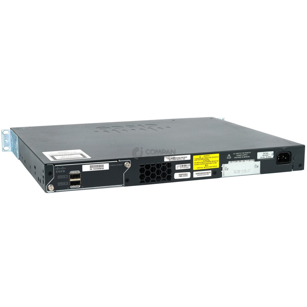 WS-C2960X-48FPD-L CISCO CATALYST 2960-X 48 PORT RJ-45 2 PORT SFP+ SWITCH
